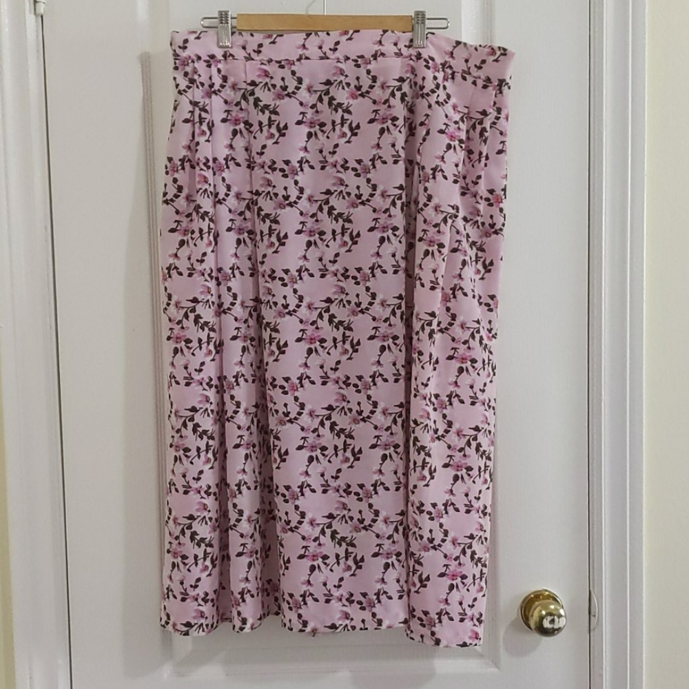 Vintage plus size floral skirt